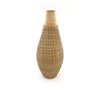 Bamboo And Seagrass Vase 20x49cm