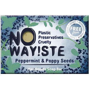 NO WAY!STE Handmade Soap Bar - Peppermint & Poppy Seeds