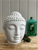 Large White Buddha Head Oil Burner 20cm