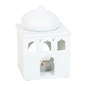 White Mosque Oil/Wax Warmer 14cm