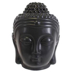 Black Buddha Head Oil Burner 14cm