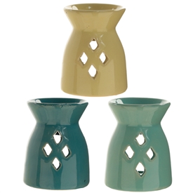 Diamond Cut Out Oil Burner 3 Assorted 7cm SOLD IN 20's