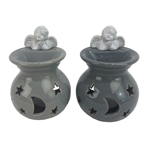 Cherub Moon And Stars Oil Burner 2 Assorted 13cm