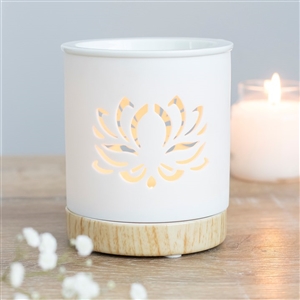 Lotus Flower Cut Out Oil Burner 12cm