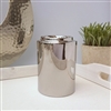 Minimalist Cylinder Ceramic Wax Melter - Silver