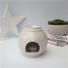 Stackable Large Ball Ceramic Wax Melter - Grey