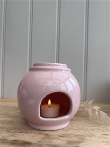 Stackable Large Ball Ceramic Wax Melter - Pink