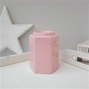 (30% OFF FLASH OFFER) Minimalist Hexagon Ceramic Wax Melter - Pink