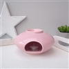 Minimalist Large Oval Ceramic Wax Melter - Pink