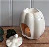 Pumpkin with Lid Wax Melter / Oil Burner 12cm - Cream