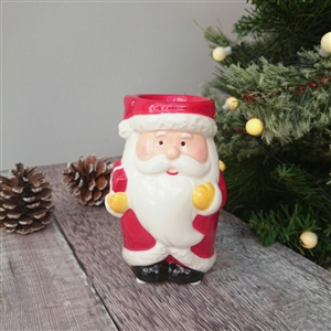 Painted Santa Wax Melter / Oil Burner 12cm