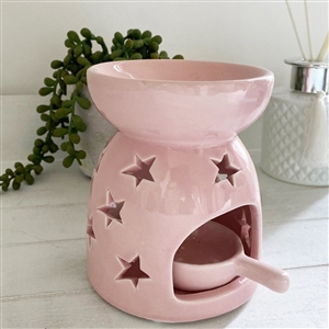 Cutout Burner with Tealight Spoon 11cm - Pink