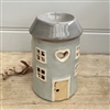 Pottery House Wax Burner 13cm - Grey