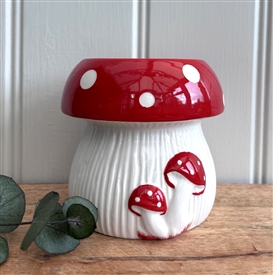 Mushroom/Toadstool Ceramic Wax Burner 10.5cm