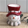 Festive Friends Ceramic Wax Burner 13cm - Jolly Snowman