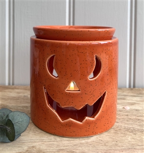 Jack-o-lantern Wax Burner with Removeable Dish 10cm