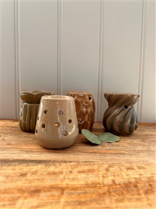 4asst Small Ceramic Oil Burner / Wax Melter 7cm  SOLD IN 20's