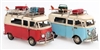 Retro Camper Tin Ornament 2 Assorted Colours 27cm