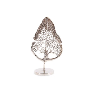 Silver Leaf Tree Sculpture 51cm