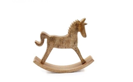 Wooden Rocking Horse Decoration 21cm