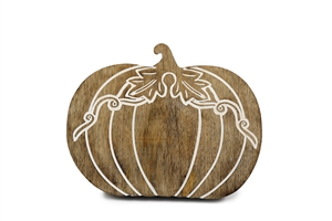Carved Pumpkin Decrotive Board 25cm
