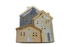 Rustic Ceramic Houses Trinket Plate 23.5cm