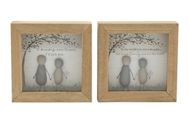 2asst Pebble Mum Plaque 12cm