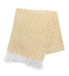 Oxford Throw Made From Recycled Plastic 200cm - Ochre