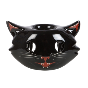 Black  Cat Head Oil/Wax Warmer