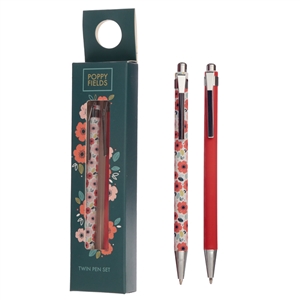 Poppy Fields Pen Set 14cm