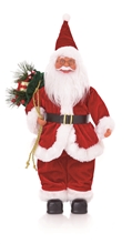 40cm Standing Santa With Sack