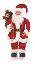 60cm Standing Santa With Sack