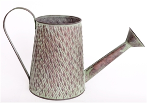 Antique Green Metal Watering Can