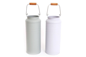 Potting Shed Metal Milk Can Planters 28cm
