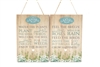 2asst Flower Shop Garden Rules Wooden Plaque 30cm