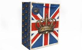 Large Union Jack Gift Bag 33cm SOLD IN 12's