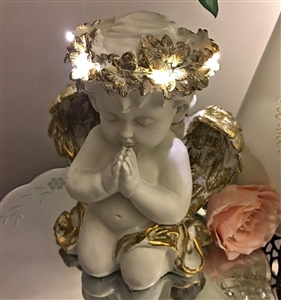 LED Praying Cherub 23cm