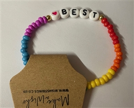 Beaded Rainbow Bracelet