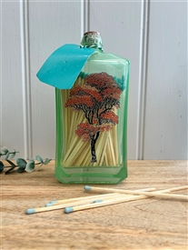 Matches In Coloured Bottle - Japanese Tree