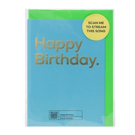 Say It With Songs Card - Happy Birthday (Stevie Wonder)