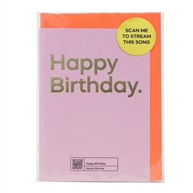 Say It With Songs Card - Happy Birthday (Stevie Wonder)