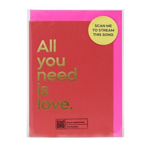 Say It With Songs Card - All You Need Is Love (The Beatles)