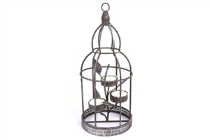 Birdcage Triple Tealight Holder 20cm