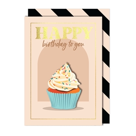 Happy Birthday To You Cupcake Card