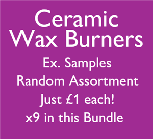 Box of Assorted Ceramic Burner Ex.Samples (9pcs)