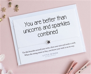 Little Wishes Bracelet - Unicorns and Sparkles