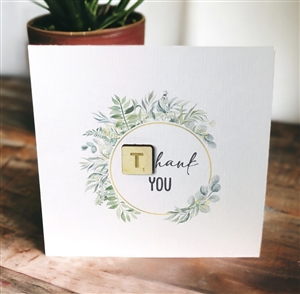 Scrabble Piece Card - Thank You 15.2cm