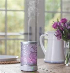 Colour Changing Aroma Humidifier - Silver Leaf