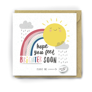 Card With Magic Growing Bean ï¿½ Feel Brighter Soon