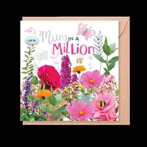 Card With Magic Growing Bean - Mum In A Million